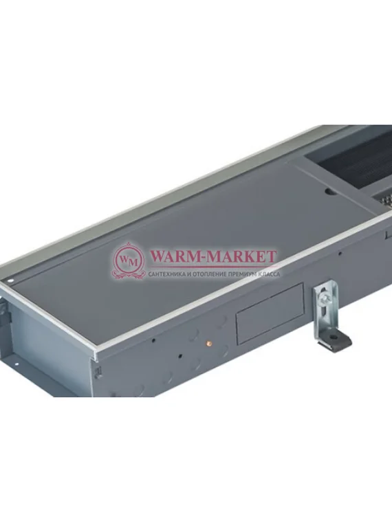 Внутрипольный конвектор Katherm QK шириной 215 мм с линейной решеткой