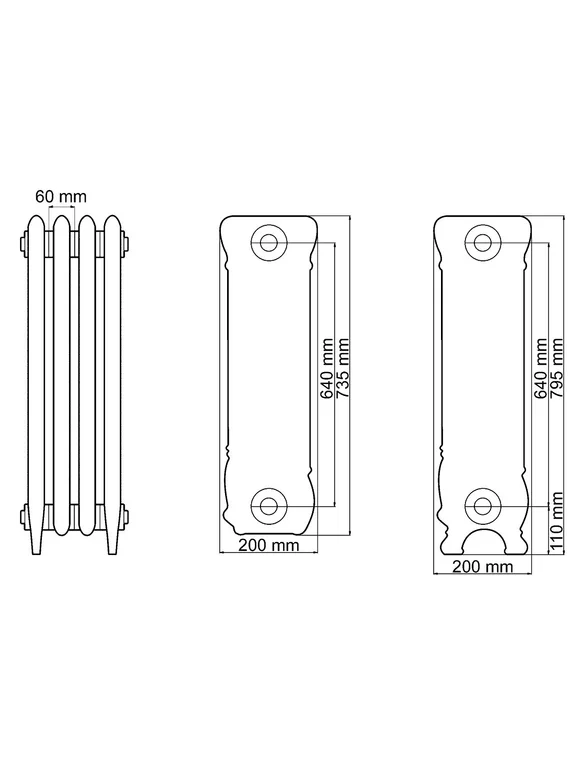 Чугунный радиатор HeatWave  Lion 813