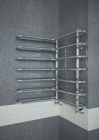 Nika - угловой полотенцесушитель водяной или электрический.