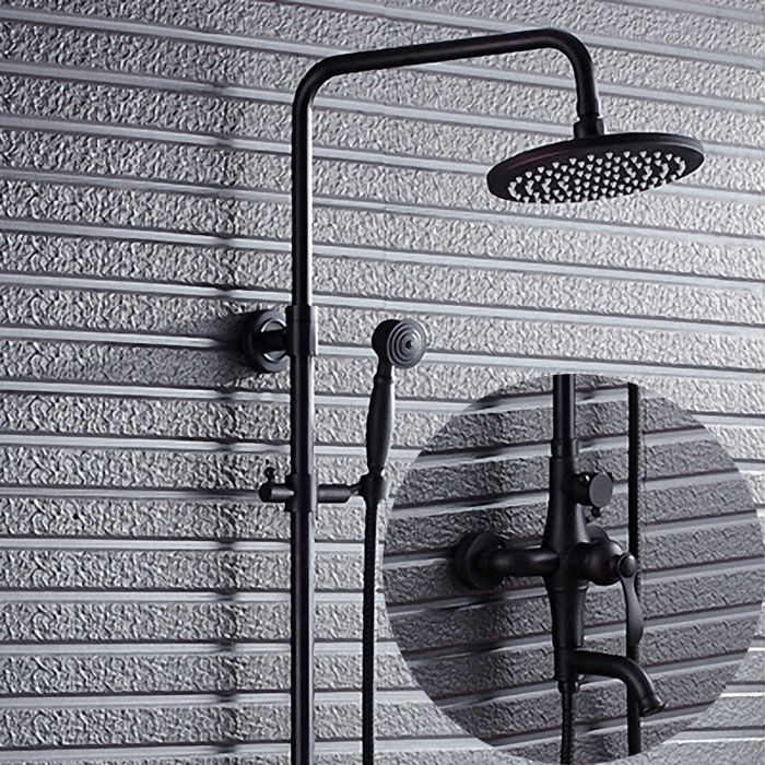 Термостатическая стойка для ванны V 5003 черного цвета | Фото