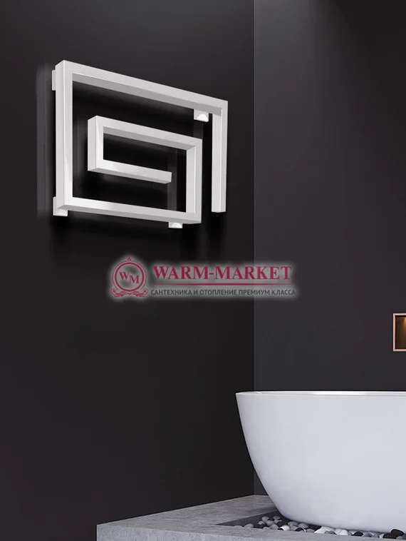 Garmonia R-дизайнерский водяной полотенцесушитель из квадратного профиля