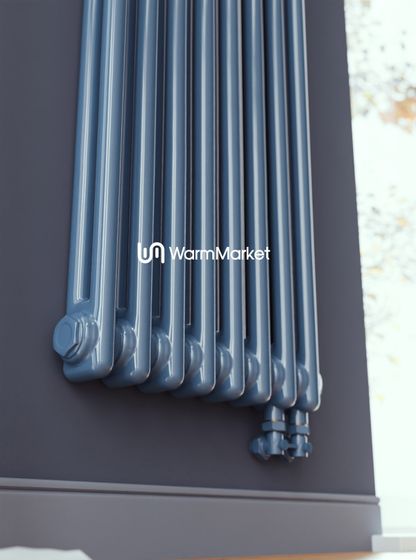 Bareng Softy 2190 - двухтрубный трубчатый радиатор высотой 1900 мм, нижнее подключение с термостатикой