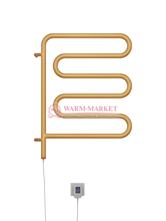 Ш-образный поворотный электрический полотенцесушитель