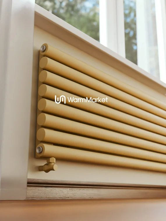 Bareng Monte Z 3000 - горизонтальный трубчатый радиатор шириной 3000 мм, нижнее разнесенное подключение