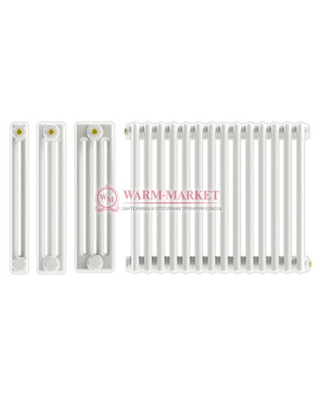 Трубчатый радиатор Unilux 2100 двухтрубный, нижнее подключение