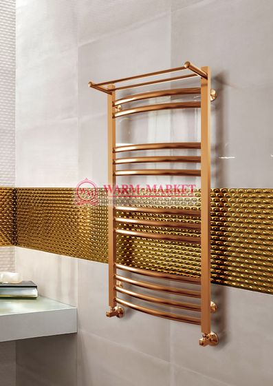 Enisey-водяной полотенцесушитель с полкой цвет бронза