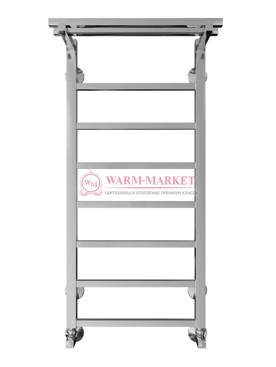 Контур П8-2 - водяной полотенцесушитель с полкой, нижнее подключение