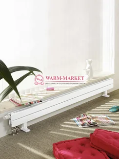 Narbonne 58 286- низкий конвектор высотой 286 мм с боковым подключением