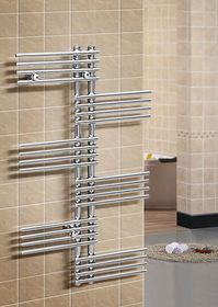 Brigantina R - дизайн полотенцесушитель с перекладинами внахлест