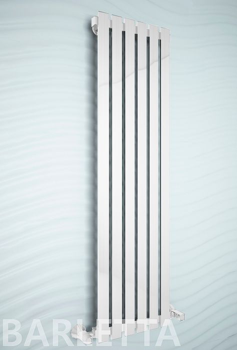 Barletta - водяной дизайн полотенцесушитель цвета хром с прямоугольными вертикалями . | Фото 2