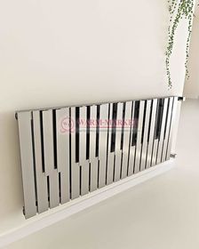 Дизайнерский полотенцесушитель из матовой полированной нержавеющей стали Piano Carisa