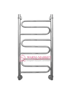 Virazh 800х400 - узкий полотенцесушитель из нержавеющей стали 400 мм. шириной