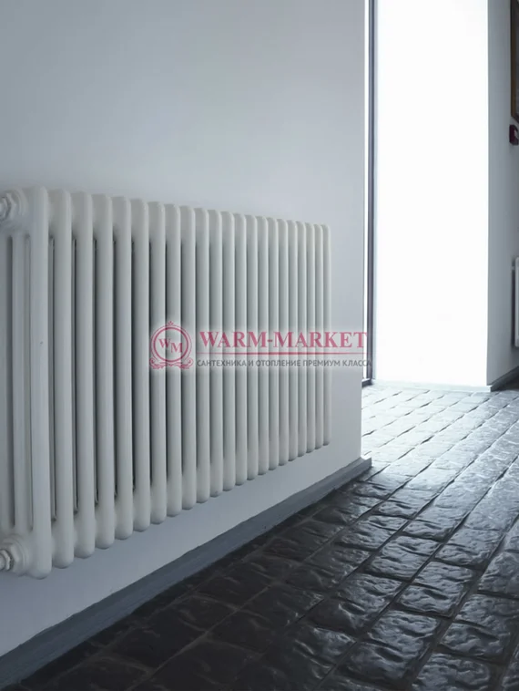 Трубчатый радиатор Zehnder 3057 №1270 с боковым подключением