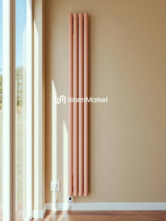 Bareng Monte VE 1000 - вертикальный электрический трубчатый радиатор высотой 1000 мм