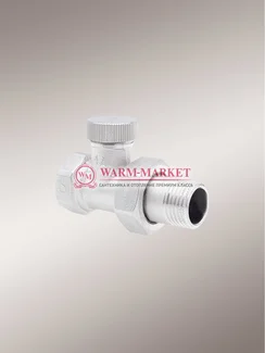 Узел запорный Hummel прямой ¾, белый