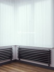 Bareng Softy Z 3080 - трехтрубный трубчатый радиатор шириной 800 мм, нижнее разнесенное подключение