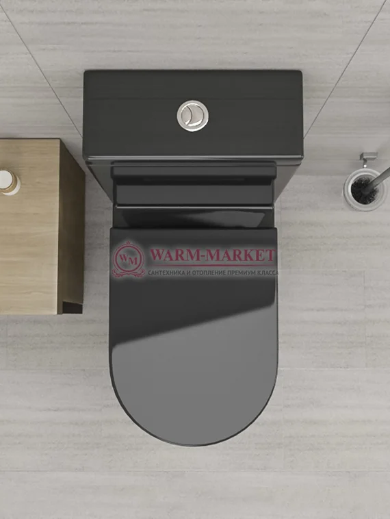 Унитаз Nilo 2301 nero черный глянцевый