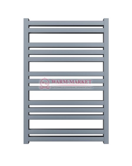 Mandarino Quadrata 500х800 - цветной полотенцесушитель из анодированного алюминия, модель 13/24