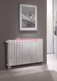 Трубчатый радиатор Dia Norm 3057-24 секции, трехтрубный с нижним правым/левым подключением с вентилем.