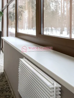 Горизонтальный трубчатый радиатор KZTO Paralleli g2 534 шаг 25