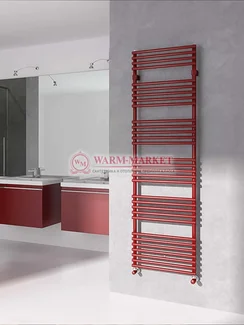 Полотенцесушитель Irsap Kart из нержавеющей стали с горизонтальными закругленными трубками