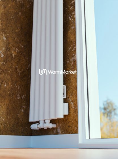 Bareng Monte V 2000 - вертикальный трубчатый радиатор высотой 2000 мм, нижнее центральное подключение