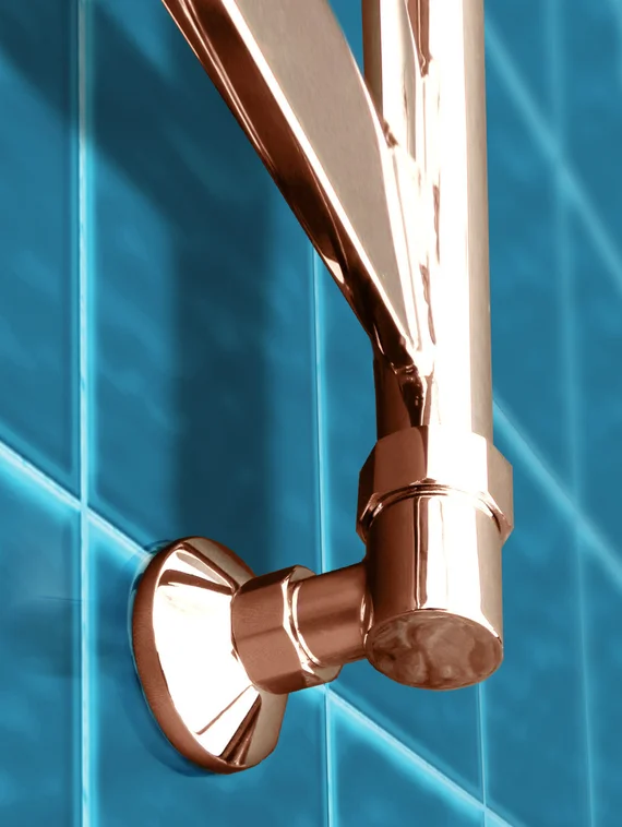 Napoli - водяной дизайн полотенцесушитель с широким профилем прямоугольного сечения