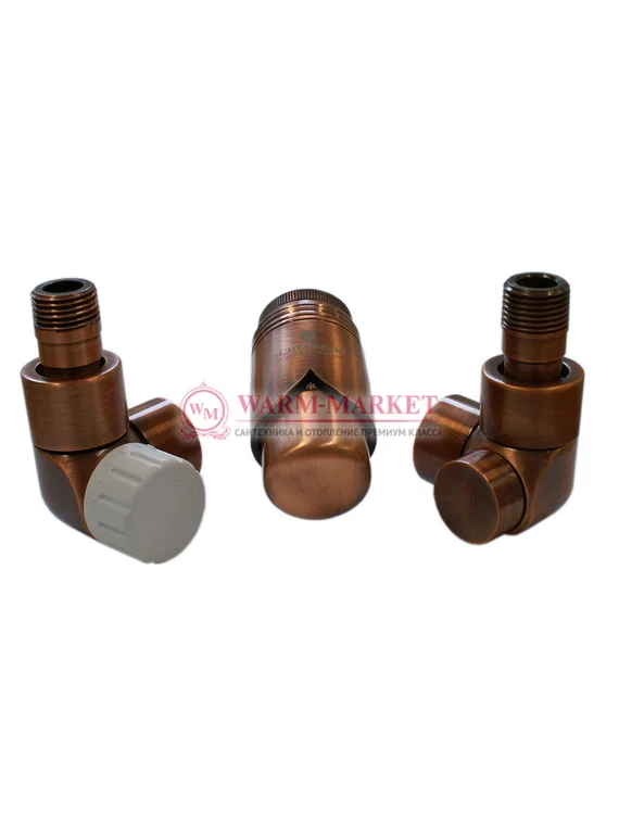 Комплект термостатический Exclusive 6017 Медь Антик