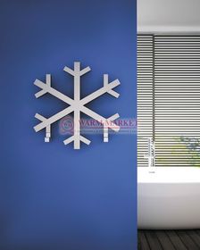 Дизайнерский полотенцесушитель из матовой полированной нержавеющей стали Snowflake Carisa
