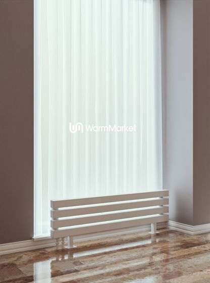 Bareng Livian ZN 2000 - напольный трубчатый радиатор шириной 2000 мм, нижнее левое подключение