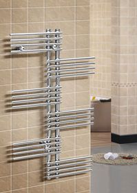 Brigantina R -электрический дизайн полотенцесушитель с перекладинами внахлест