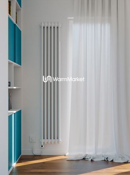 Bareng Softy Electric 2180 - электрический вертикальный двухтрубный трубчатый радиатор высотой 1800 мм