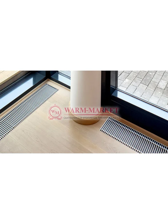 Внутрипольный конвектор Katherm QE с электрическим нагревательным элементом