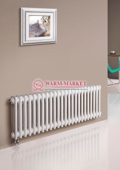 Трубчатый радиатор Dia Norm 2057 двухтрубный, нижнее правое/левое подключение