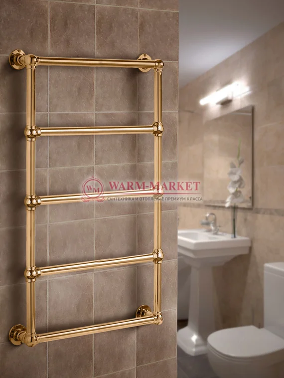 Полотенцесушитель Warmer Bomond в ретро стиле 1000х500 мм, 5 перекладин