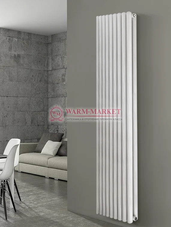 Вертикальный трубчатый радиатор KZTO Garmonia C25 V2 высотой 2047 мм