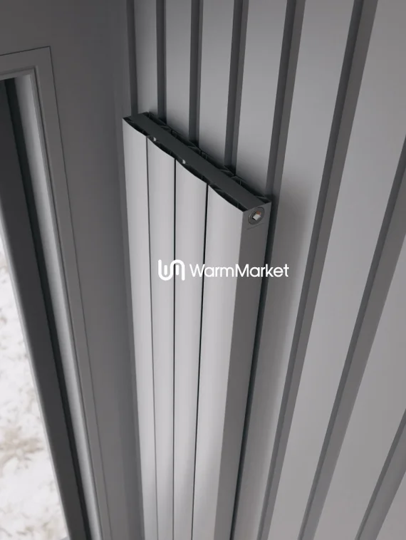 Вертикальный электрический алюминиевый радиатор Axxinot Barkas VE 1000 высотой 1030 мм