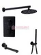 Душевой комплект термостатический 3в1 Warmer Black Line Bl 400300-10D Termo