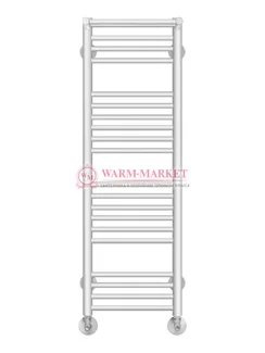 Аврора - водяной полотенцесушитель с двумя полками, нижнее подключение, белый