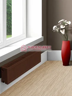 Dia Norm Compact С 22, высотой 300 мм - панельный радиатор с боковым подключением коричневого цвета