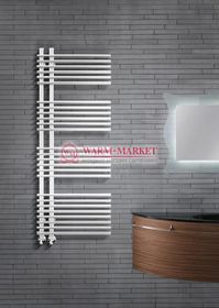 Astra White - белый полотенцесушитель с перекладинами внахлест.