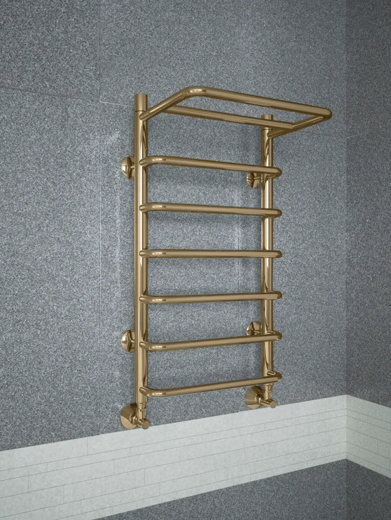 Polka E - бронзовый электрический полотенцесушитель.