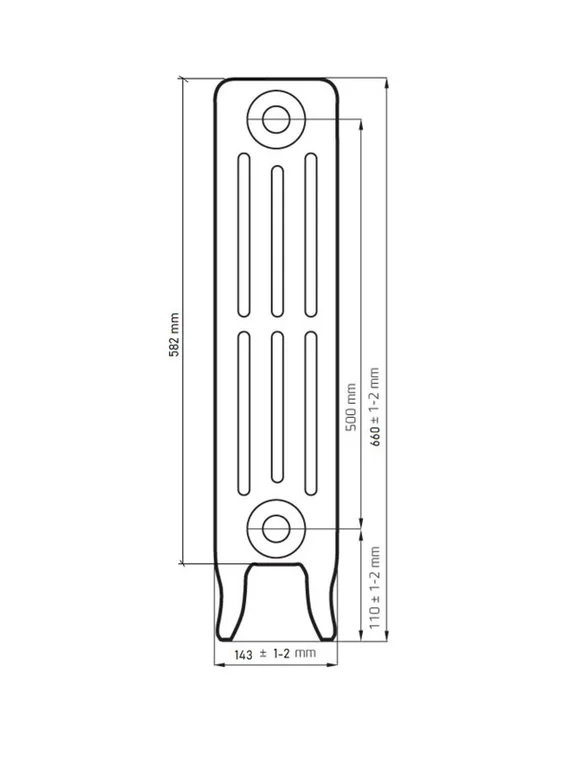 Derby 500 - чугунный дизайн радиатор