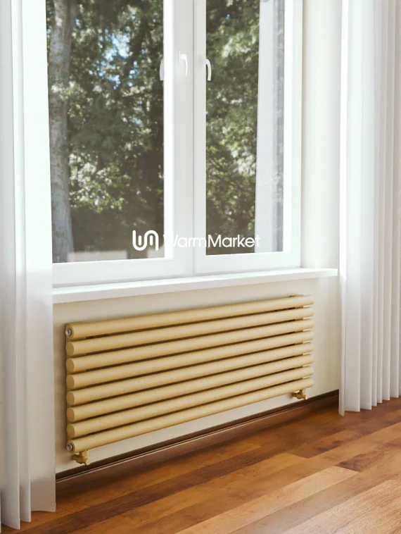 Bareng Monte Z 1000 - горизонтальный трубчатый радиатор шириной 1000 мм, нижнее разнесенное подключение