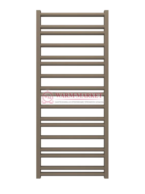 Mandarino Tubo 500х1200 - цветной полотенцесушитель из анодированного алюминия, модель 17/20