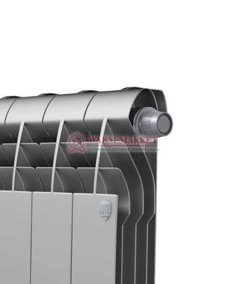 Радиатор Royal Thermo BiLiner V 350 Silver Satin с нижним подключением