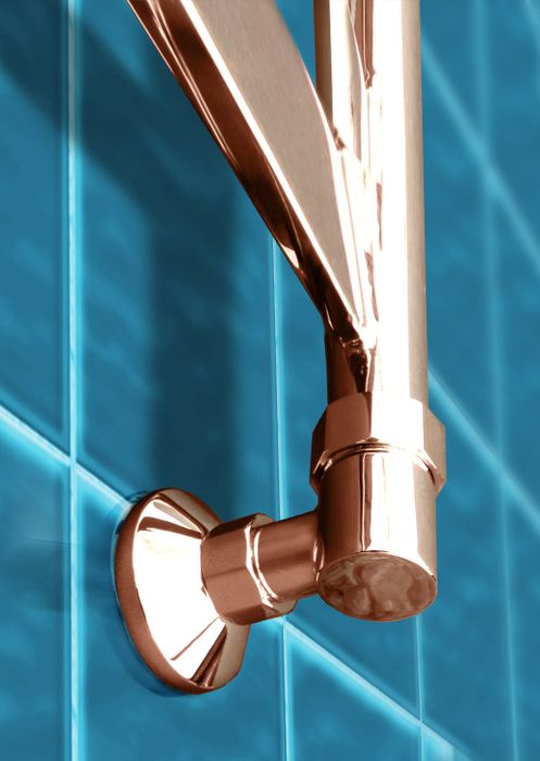 Napoli Bronze  - бронзовый дизайн полотенцесушитель с широким профилем прямоугольного сечения | Фото 4