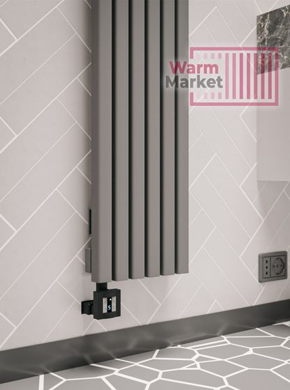 Axxinot Fortalla 40х40 VE - вертикальный электрический радиатор высотой 1250 мм, 10 секций