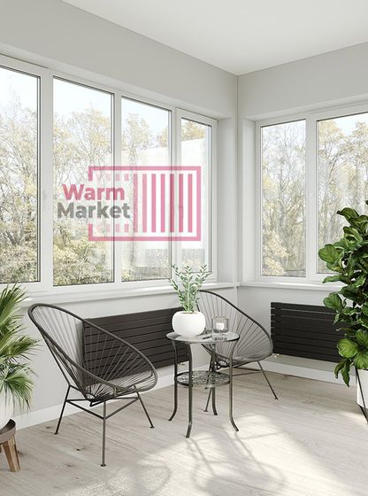 Piatto 30х60 Z - горизонтальный трубчатый радиатор шириной 1250 мм, 9 секций