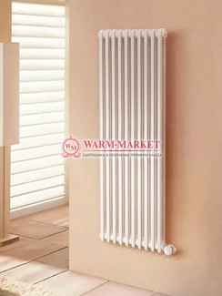 Delta Electric 1800, 10 секций,  2 трубный - электрический вертикальный трубчатый радиатор